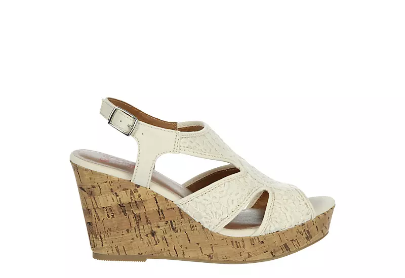 Jellypop Womens Lisbon Wedge Sandal - Natural 4 Jellypop Womens Lisbon Wedge Sandal - Natural - Image 2