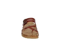 Bjorndal Womens Sami Footbed Sandal - Cognac -women's shoes US 01 250078 02