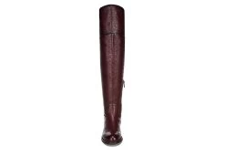 Franco Sarto Womens Haleen Over The Knee Boot - Burgundy -women's shoes US 01 300473 02