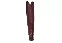 Franco Sarto Womens Haleen Over The Knee Boot - Burgundy -women's shoes US 01 300473 04