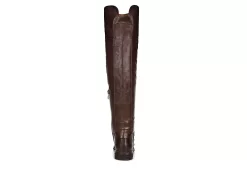 Franco Sarto Womens Haleen Wide Calf Over The Knee Boot - Brown -women's shoes US 01 300475 04