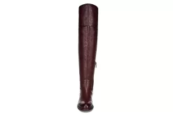 Franco Sarto Womens Haleen Wide Calf Over The Knee Boot - Cognac -women's shoes US 01 300476 02