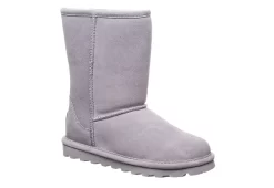 Bearpaw Womens Elle Short Fur Boot - Grey