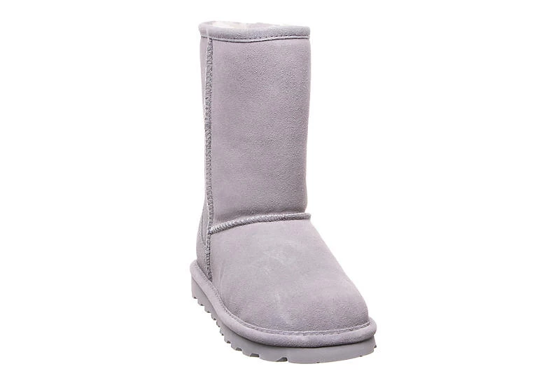 Bearpaw Womens Elle Short Fur Boot - Grey 5 Bearpaw Womens Elle Short Fur Boot - Grey - Image 3