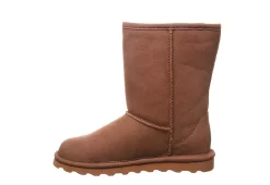 Bearpaw Womens Elle Short Vegan Fur Boot - Tan -women's shoes US 01 300737 03
