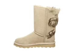 Bearpaw Womens Eloise Fur Boot - Off White -women's shoes US 01 300745 03