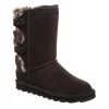Bearpaw Womens Eloise Wide Calf Fur Boot - Chocolate -women's shoes US 01 300746 00