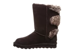 Bearpaw Womens Eloise Wide Calf Fur Boot - Chocolate -women's shoes US 01 300746 03