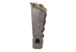 Bearpaw Womens Emery Fur Boot - Grey -women's shoes US 01 300749 04