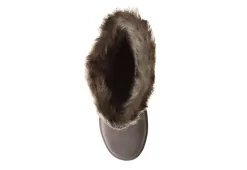 Bearpaw Womens Emery Fur Boot - Grey -women's shoes US 01 300749 05