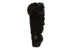 Bearpaw Womens Genevieve Fur Boot - Black -women's shoes US 01 300751 04