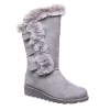 Bearpaw Womens Genevieve Fur Boot - Grey 1 Bearpaw Womens Genevieve Fur Boot - Grey -women's shoes US 01 300752 00