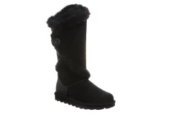 Bearpaw Womens Sheilah Fur Boot - Black