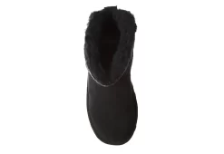 Bearpaw Womens Virginia Fur Boot - Navy -women's shoes US 01 300823 05