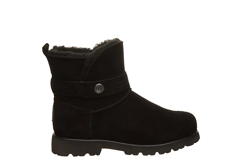 Bearpaw Womens Wellston Fur Boot - Black 4 Bearpaw Womens Wellston Fur Boot - Black - Image 2