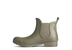 Sperry Womens Walker Chelsea Rain Boot - Olive -women's shoes US 01 301725 02