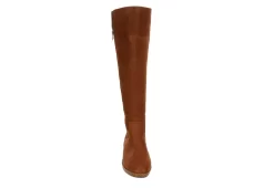 Eva & Zoe Womens Bria Wide Calf Tall Boot - Cognac -women's shoes US 01 301948 02
