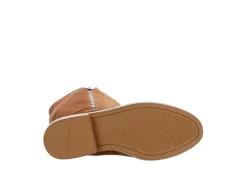 Eva & Zoe Womens Bria Wide Calf Tall Boot - Cognac -women's shoes US 01 301948 06