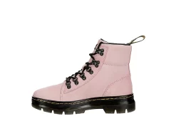 Dr. Martens Dr.martens Womens Combs Suede Combat Boot - Pale Pink -women's shoes US 01 302023 03
