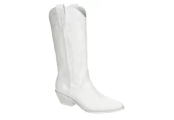 Madden Girl Womens Redford Western Boot - White