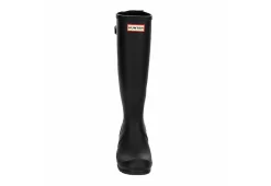 Hunter Boots Llc Womens Original Back Adj Gloss Rain Boot - Black -women's shoes US 01 302431 02