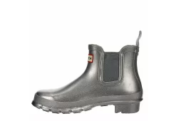 Hunter Boots Llc Womens Original Chelsea Cosmic Rain Boot - Silver -women's shoes US 01 302434 03