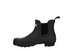 Hunter Boots Llc Womens Original Chelsea Rain Boot - Black -women's shoes US 01 302437 03