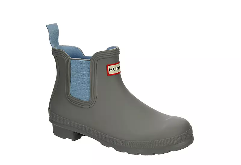 Hunter Boots Llc Womens Original Chelsea Rain Boot - Grey 3 Hunter Boots Llc Womens Original Chelsea Rain Boot - Grey