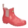 Hunter Boots Llc Womens Original Chelsea Gloss Rain Boot - Pink -women's shoes US 01 302441 00