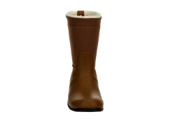 Hunter Boots Llc Womens Original Roll Top Sherpa Rain Boot - Tan -women's shoes US 01 302446 02