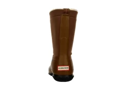 Hunter Boots Llc Womens Original Roll Top Sherpa Rain Boot - Tan -women's shoes US 01 302446 04