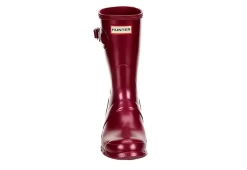Hunter Boots Llc Womens Original Short Nebula Rain Boot - Burgundy -women's shoes US 01 302449 02