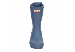 Hunter Boots Llc Womens Original Back Adj Rain Boot - Blue -women's shoes US 01 302450 02