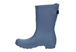 Hunter Boots Llc Womens Original Back Adj Rain Boot - Blue -women's shoes US 01 302450 03