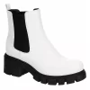 Madden Girl Womens Tessa Chelsea Boot - White
