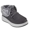 Skechers Womens Skipper Wave Cozy Queen Lace-up Fur Boot - Dark Grey -women's shoes US 01 302635 00