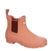 Hunter Boots Llc Womens Original Chelsea Rain Boot - Pink -women's shoes US 01 302663 00