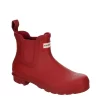 Hunter Boots Llc Womens Original Chelsea Rain Boot - Red -women's shoes US 01 302666 00