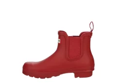 Hunter Boots Llc Womens Original Chelsea Rain Boot - Red -women's shoes US 01 302666 03