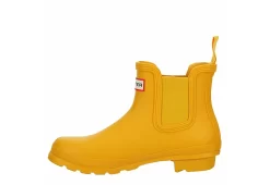 Hunter Boots Llc Womens Original Chelsea Rain Boot - Yellow -women's shoes US 01 302667 03