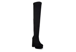 Madden Girl Womens Orin Over The Knee Boot - Black