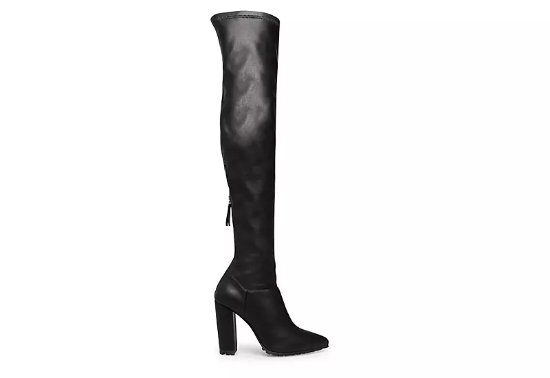 Madden Girl Womens Signall Over The Knee Boot - Black 4 Madden Girl Womens Signall Over The Knee Boot - Black - Image 2