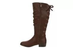 Xappeal Womens Cheyenne Wide Calf Tall Boot - Brown -women's shoes US 01 302740 03