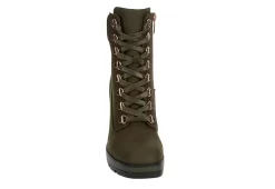 Limelight Womens Halle Lace-up Boot - Olive -women's shoes US 01 302780 02