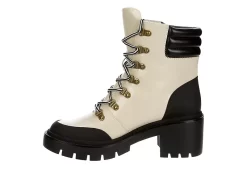 Michael By Michael Shannon Womens Natacha Lace-up Boot - Ivory -women's shoes US 01 302785 03