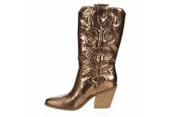 Michael By Michael Shannon Womens Faith Western Boot - Bronze -women's shoes US 01 302798 03