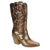 Michael By Michael Shannon Womens Faith Wide Calf Western Boot - Bronze -women's shoes US 01 302814 00