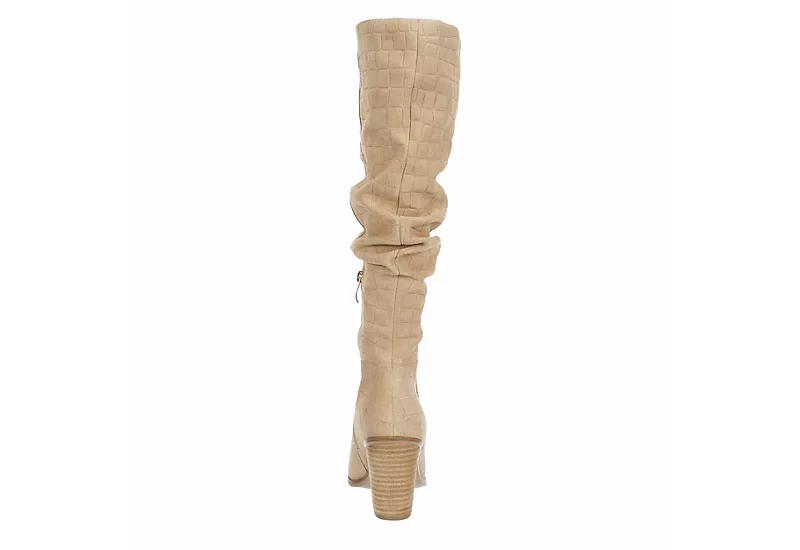 Michael By Michael Shannon Womens Millie Wide Calf Tall Boot - Tan 7 Michael By Michael Shannon Womens Millie Wide Calf Tall Boot - Tan - Image 5
