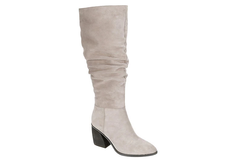 Michael By Michael Shannon Womens Millie Wide Calf Tall Boot - Grey 3 Michael By Michael Shannon Womens Millie Wide Calf Tall Boot - Grey