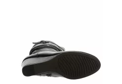 Lauren Blakwell Womens Johanna Wide Calf Wedge Boot - Black -women's shoes US 01 302867 06